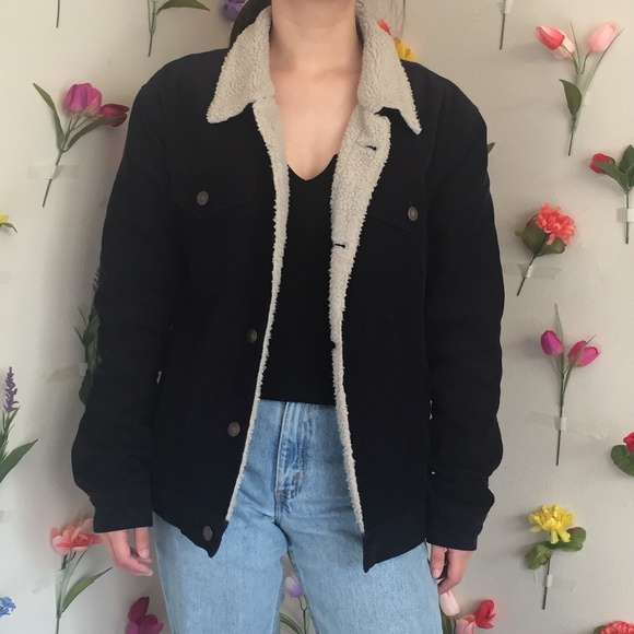 Brandy Melville Jackets & Blazers - BRANDY MELVILLE NAVY BLUE SHAINE/ELISHA CORDUROY J